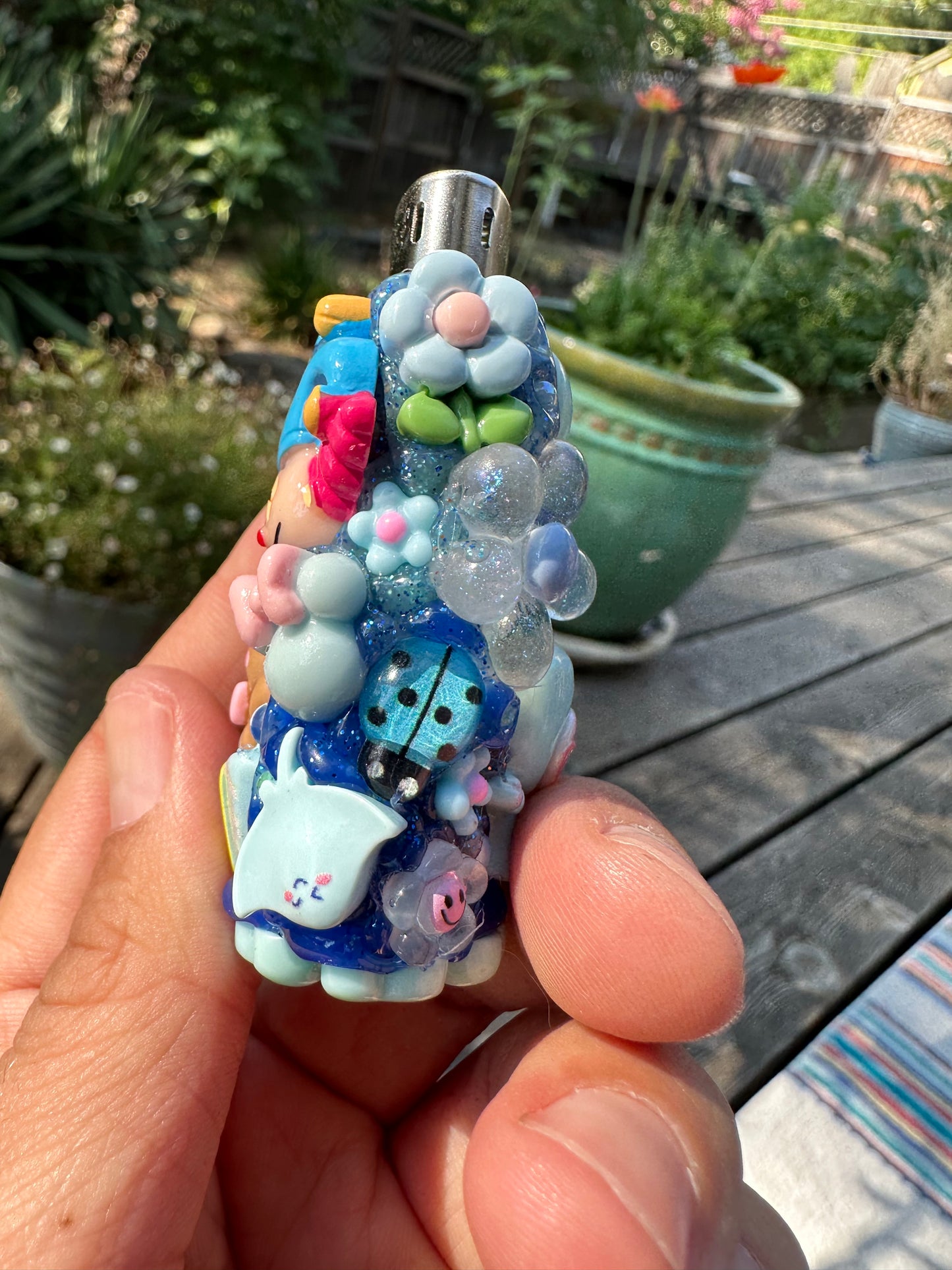 Baby Blue Ooze Lighter Case